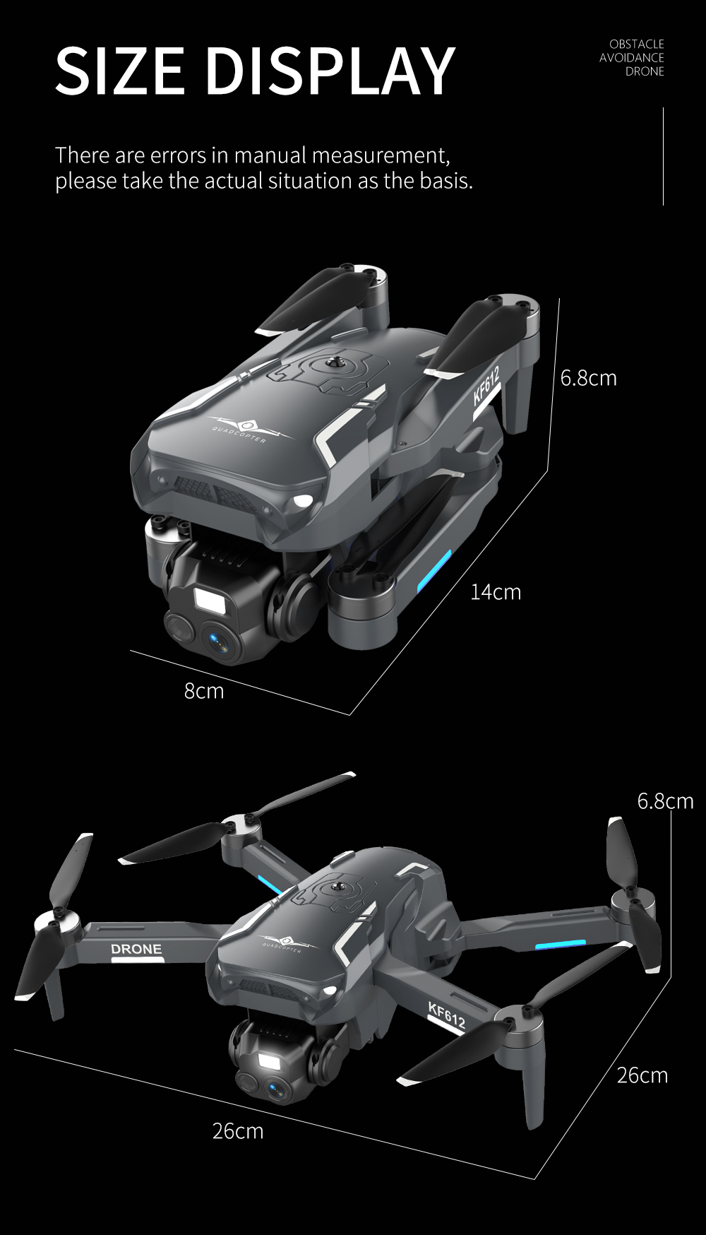 KFPLAN-KF612-WiFi-FPV-mit-HD-Doppelkamera-einstellbarem-Fuumllllichtobjektiv-360deg-Hindernisvermeid-2008863-17